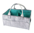 baby diaper caddy bag - grey
