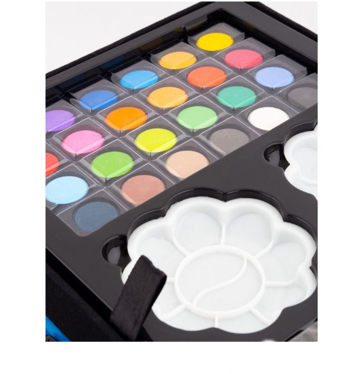 145 piece unicorn art set with aluminium box for kids - pink