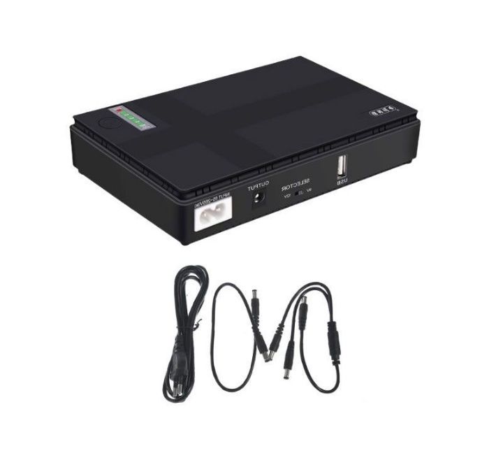 10400 mah black mini portable dc ups - dc 1018p