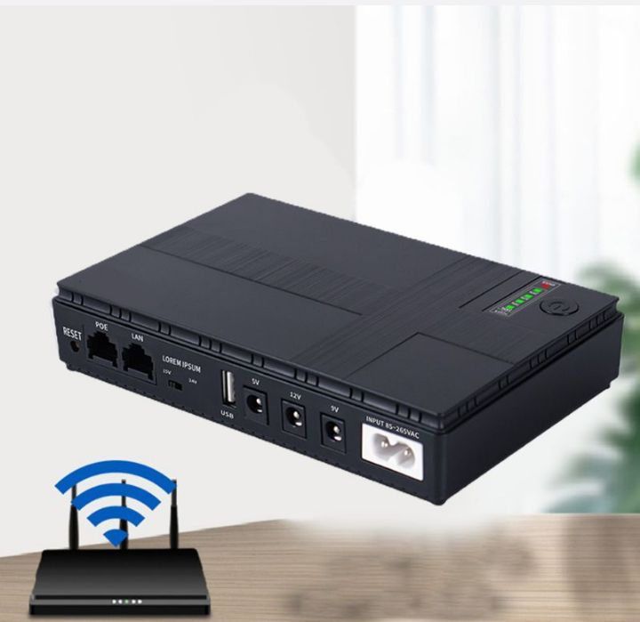 10400 mah black mini portable dc ups - dc 1018p