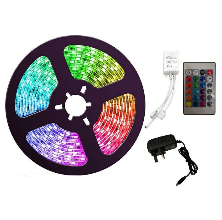 led strip light 12 v rgb 5m - with remotr control
