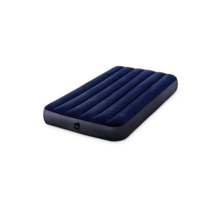 intex junior twin - dura beam downy airbed ( single ) with electric air pump