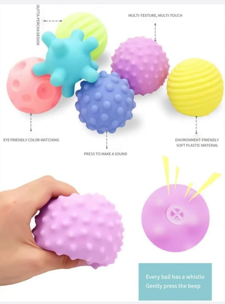 set of 6 soft balls