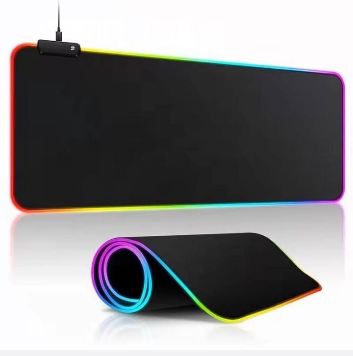 gms - wt- 5 gaming mouse pad anti slip illuminated led rgb gaming mouse pad