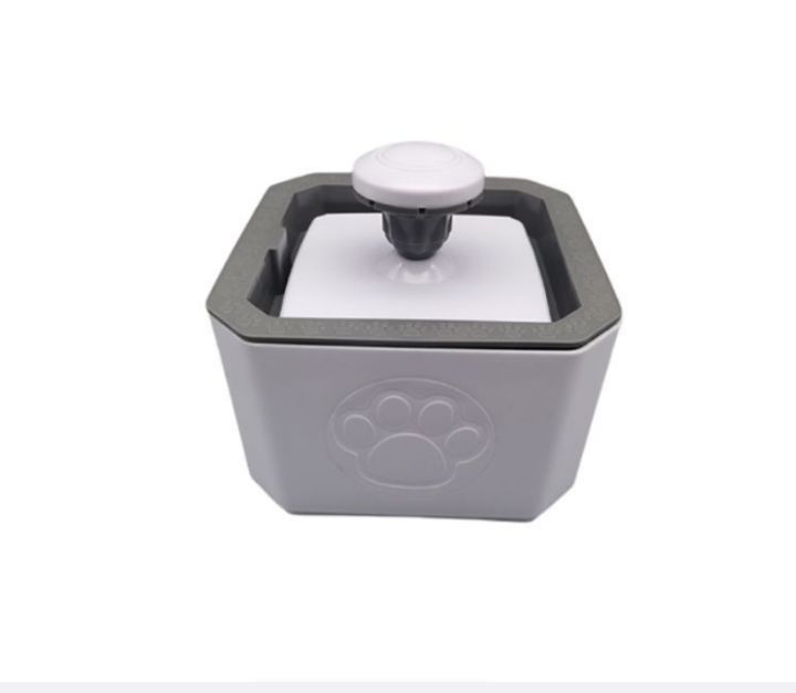 2, 5 lt dog and cat automatic pet water fountain - white