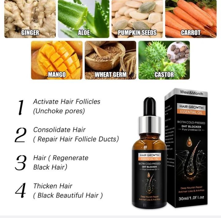 biotin hair growth oil with derma roller