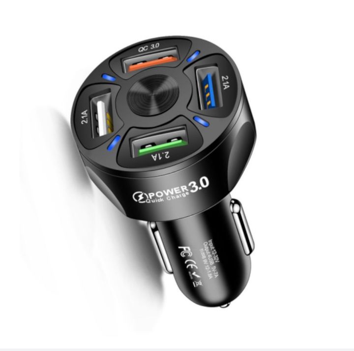 fast charging 4 port usb car charger