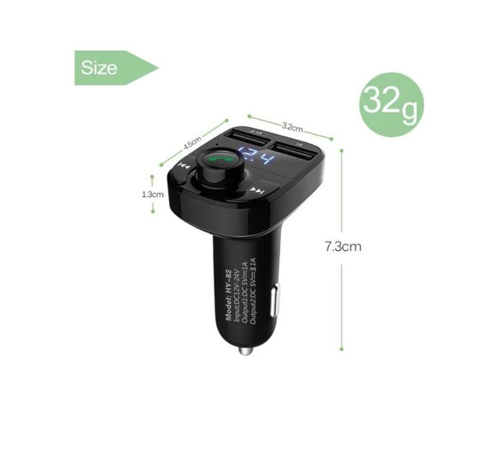 fm x 8 bluetooth transmitter aux modulator ,hands free car kit , car audio