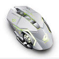 x8 ergonomic wireless 2,  4 g , 2400 dpi gaming mouse , silent - white