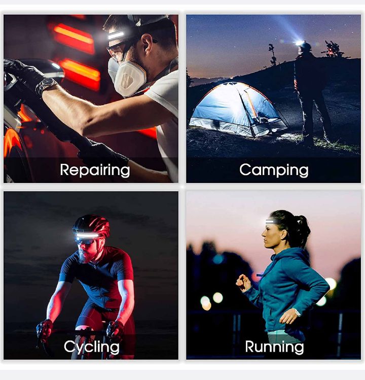3 pack multifunctional - led rechargable head lamps