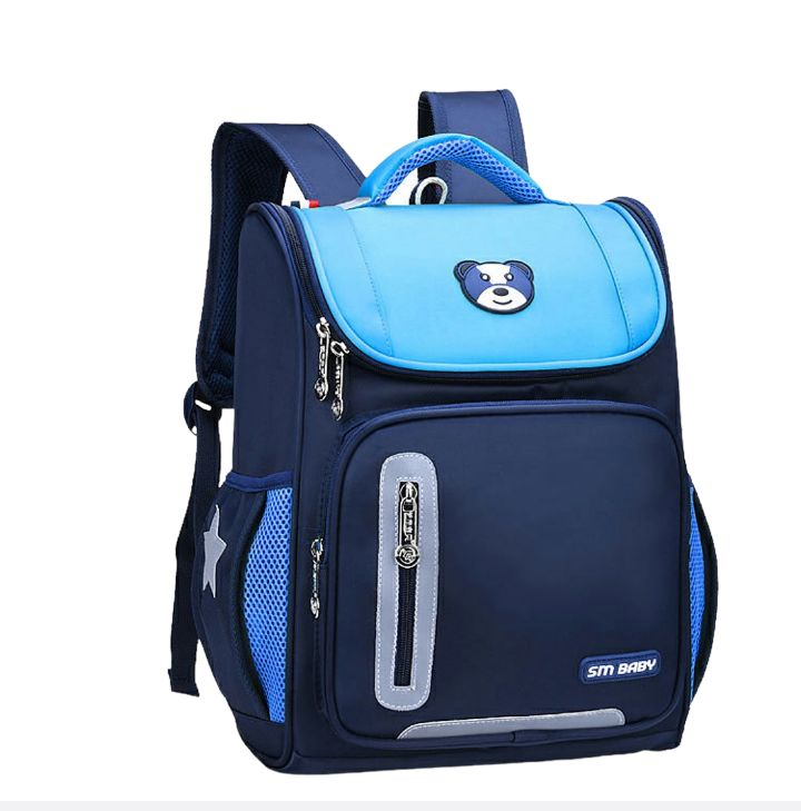 children school backpack -light blue