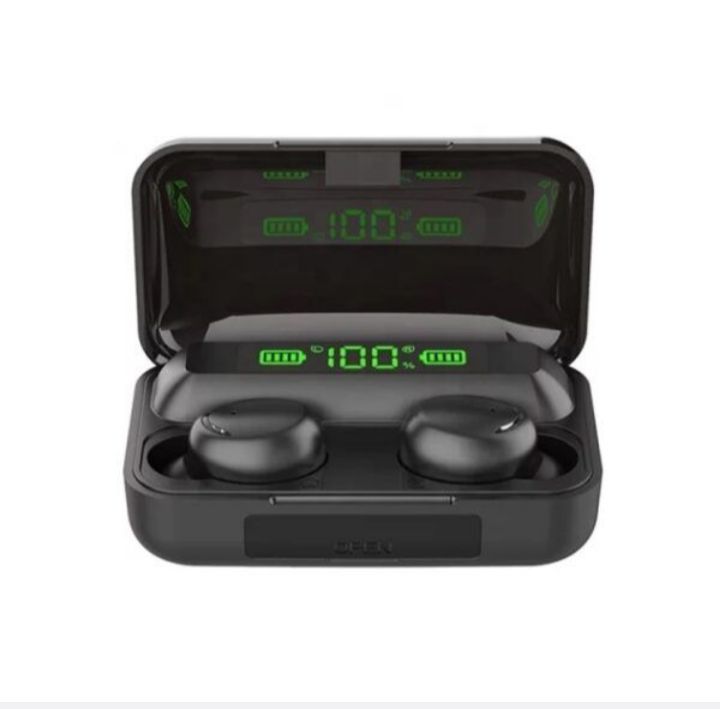 nb F 9  bluetooth wireless earbuds , stereo earbuds with charging box