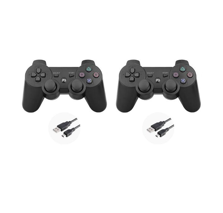 wireless controller for playstation 3 with charging cable - 2 pack